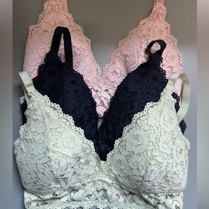 Momanda Lace Plunge Nursing Bralette 38D